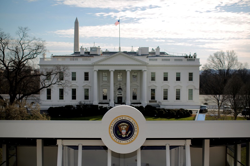 A reviewing stand is seen outside of the White House for the upcoming presidential inauguration in Washington January 16, 2017. u00e2u20acu201d Reuters pic