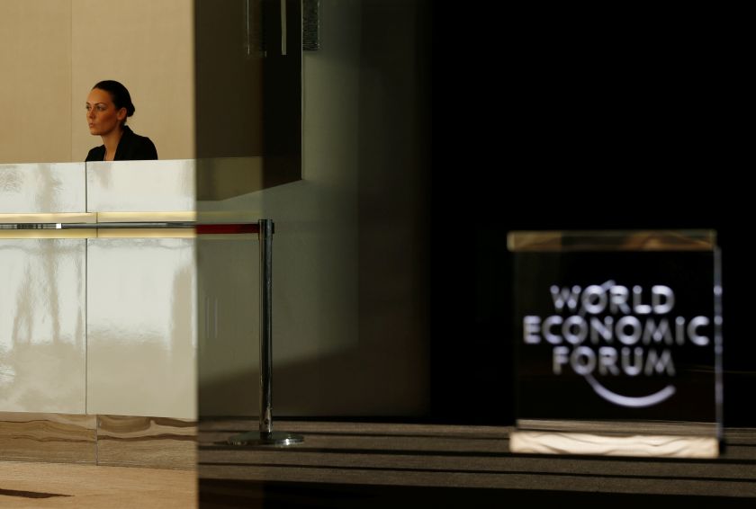 A staff member of the World Economic Forum waits in the congress centre before the annual meeting of the World Economic Forum (WEF) in Davos January 15, 2017. u00e2u20acu201d Reuters pic