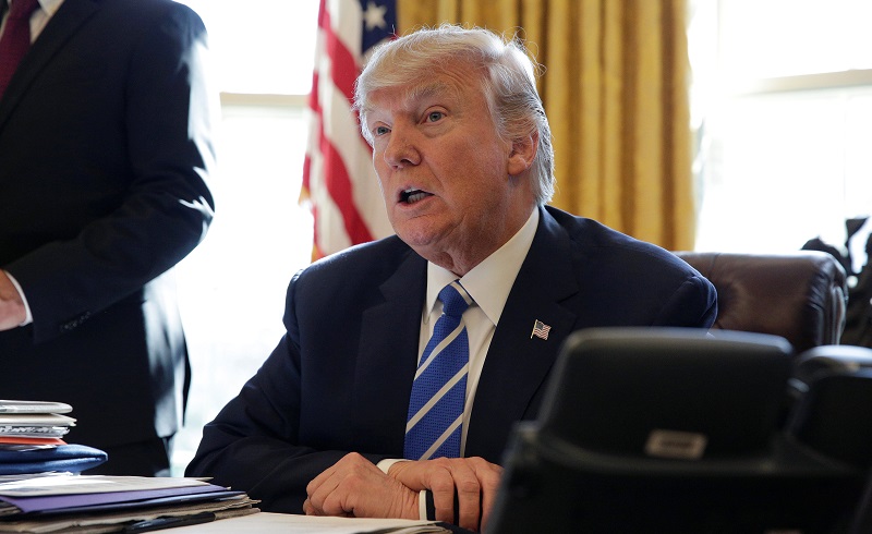 US President Donaldu00c2u00a0Trumpu00c2u00a0speaks during a meeting with Chief Executiveu00c2u00a0Officer of Intel Brian Krzanich in theu00c2u00a0Ovalu00c2u00a0Officeu00c2u00a0of the White House in Washington February 8, 2017.u00c2u00a0u00e2u20acu201d Reuters pic