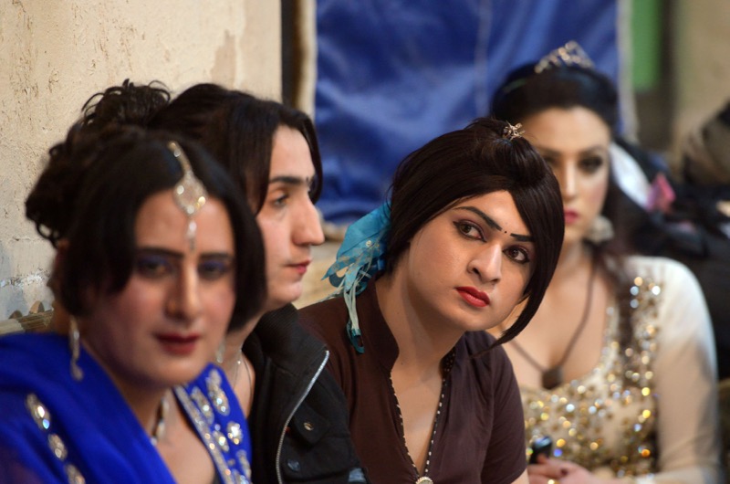 In this photograph taken on January 22, 2017, members of the Pakistani transgender community attend a party in Peshawar. u00e2u20acu201d AFP pic