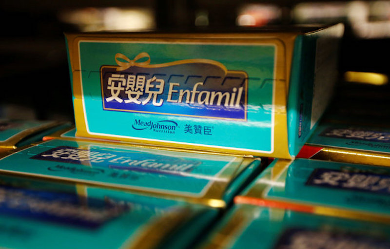 Meadu00c2u00a0Johnsonu00c2u00a0Nutrition milk powder products are displayed at a supermarket in Beijing August 7, 2013. u00e2u20acu201d Reuters picn