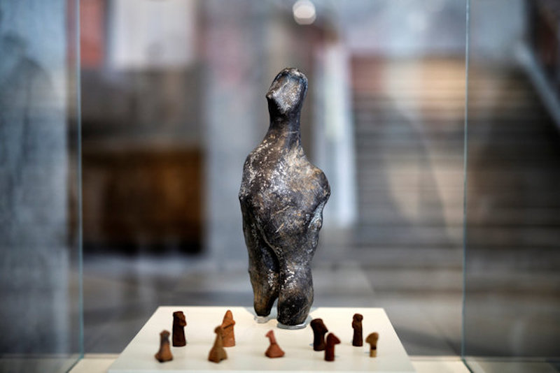 A 7000-year old Neolithic statuette is temporarily displayed at the National Archaeological Museum in Athens February 10, 2017. u00e2u20acu201d Reuters pic