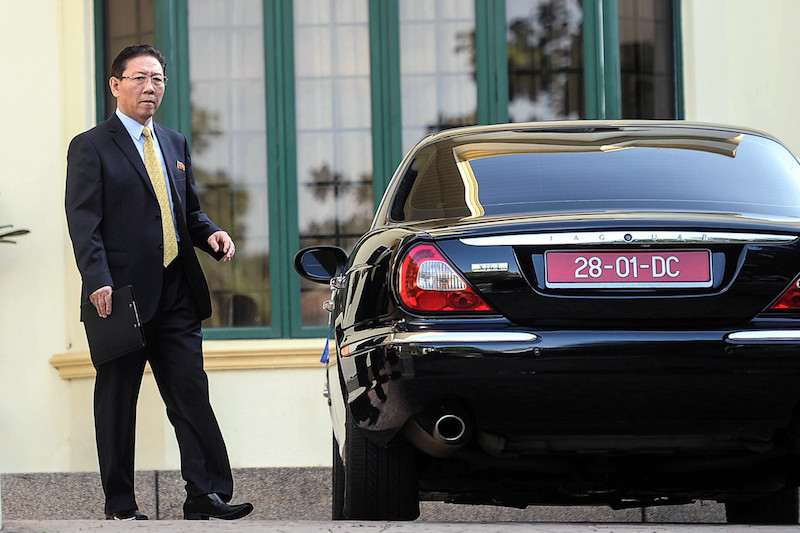 North Korea's envoy to Malaysia Kang Chol is seen coming out of the embassy premises located in Damansara Heights, February 20, 2017. u00e2u20acu2022 Bernama pic