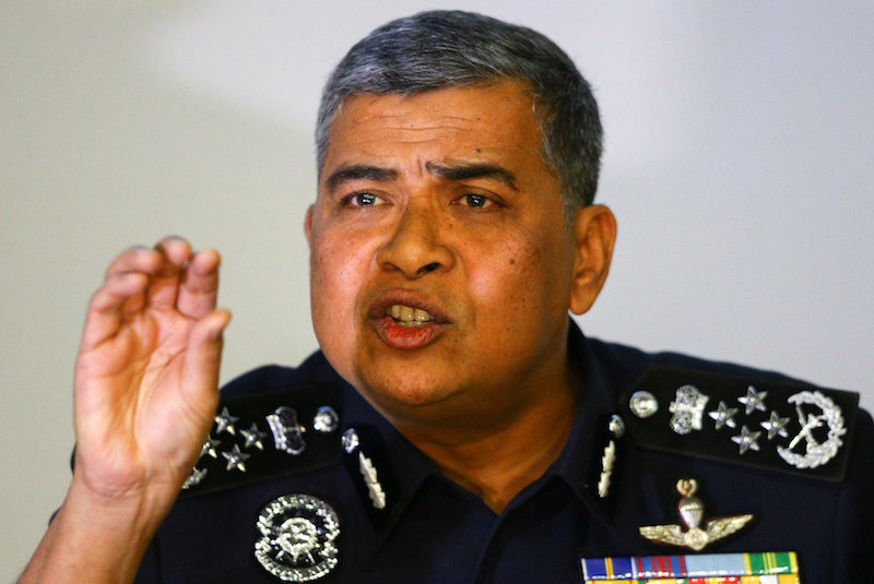 Inspector General of Police Tan Sri Khalid Abu Bakar speaks during a news conference regarding the apparent assassination of Kim Jong-nam at the Malaysian police headquarters in Kuala Lumpur February 22, 2017. u00e2u20acu201d Reuters pic