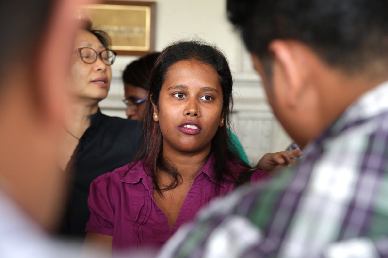 Lena Hendry is seen outside the courtroom after the film censorship case decision in Kuala Lumpur February 21, 2017. u00e2u20acu2022 Picture by Choo Choy May