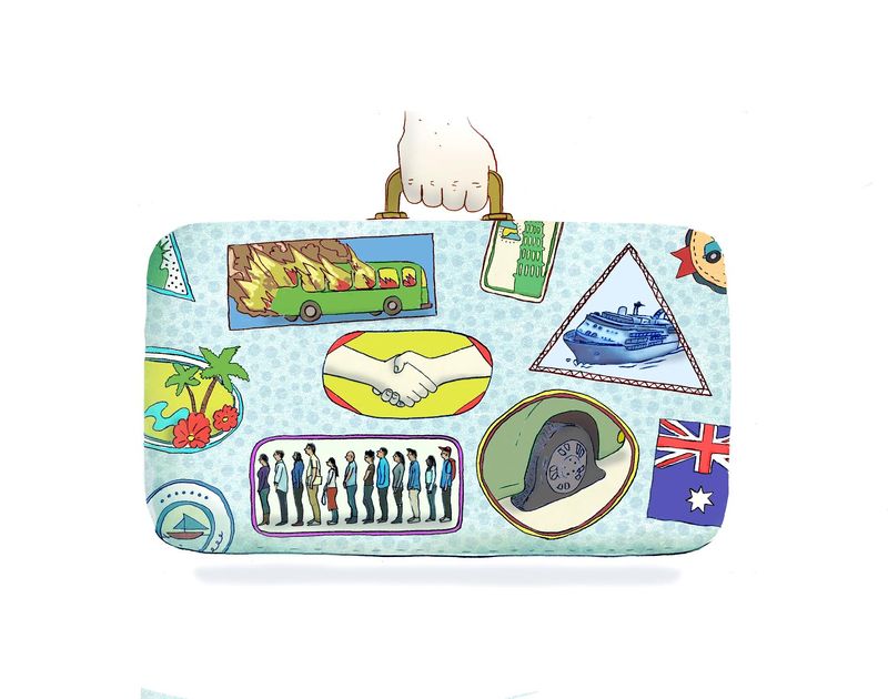 The Frugal Traveler writes that during his first year on the job, some travel techniques were learned more painfully than others. (Leif Parsons/The New York Times pic