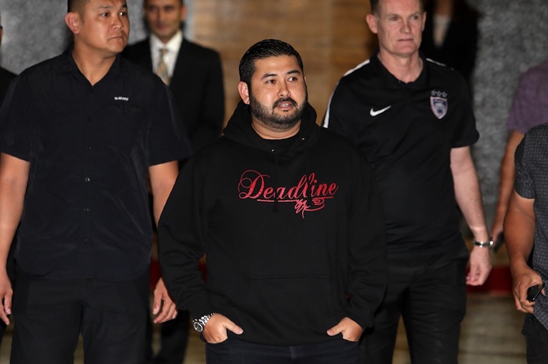 Tengku Mahkota Johor Tunku Ismail Sultan Ibrahim arrives for a meeting with local football supporters in Kuala Lumpur February 22, 2017. u00e2u20acu201d Picture by Choo Choy May