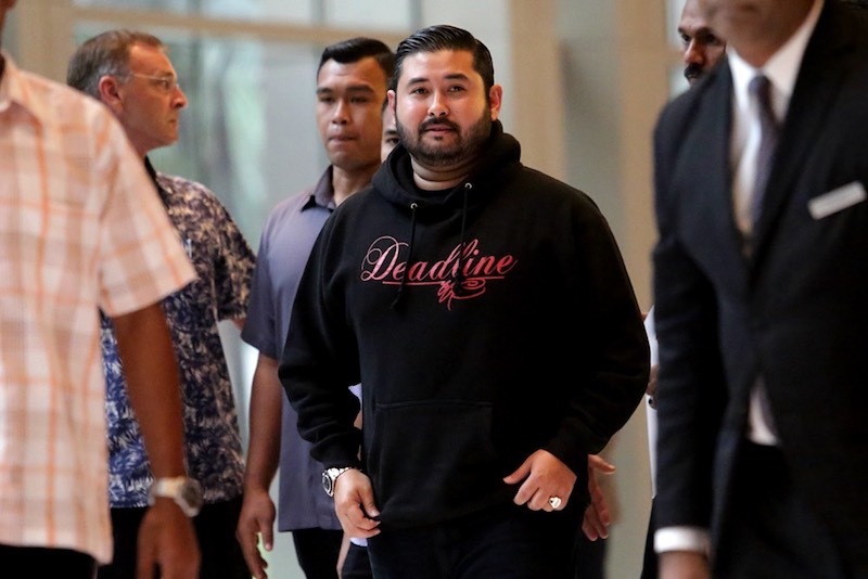 Tengku Mahkota Johor Tunku Ismail Sultan Ibrahim leaves a meeting with local football supporters in Kuala Lumpur February 22, 2017. u00e2u20acu201d Picture by Choo Choy May