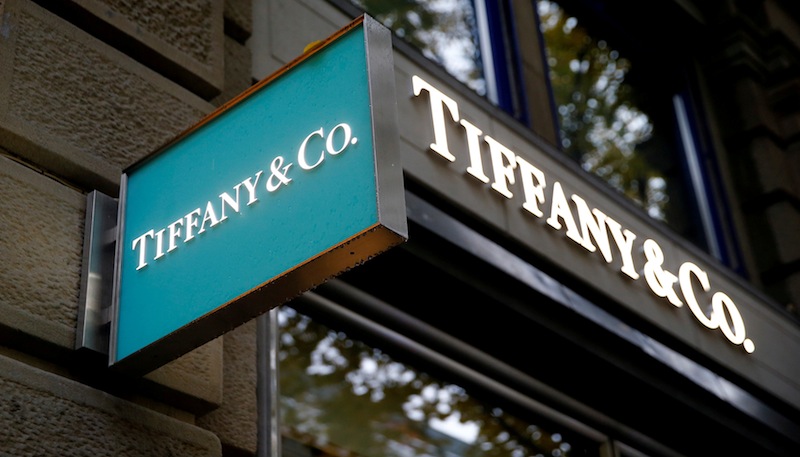 The logo of US jeweller Tiffany & Co is seen at a store at the Bahnhofstrasse shopping street in Zurich, Switzerland October 26, 2016. u00e2u20acu201d Reuters pic