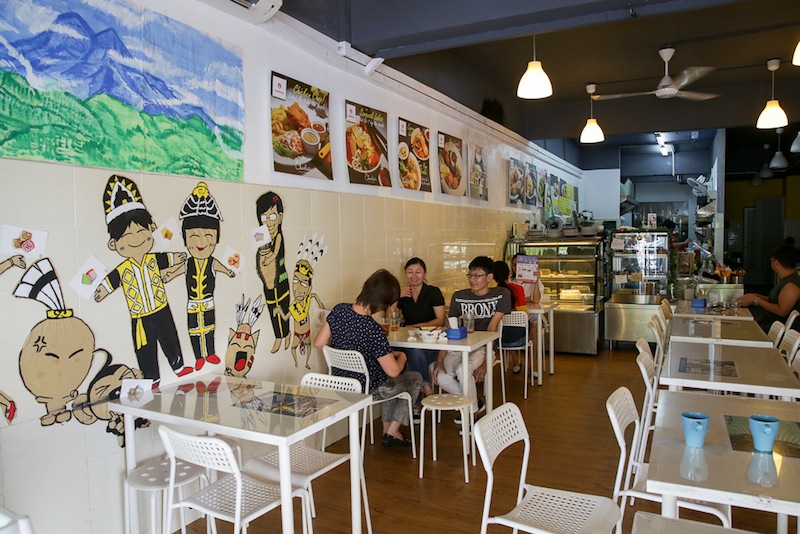The cafe serves Malaysian food like nasi lemak, Sarawak laksa, chicken chop and durian soft serve ice cream. 