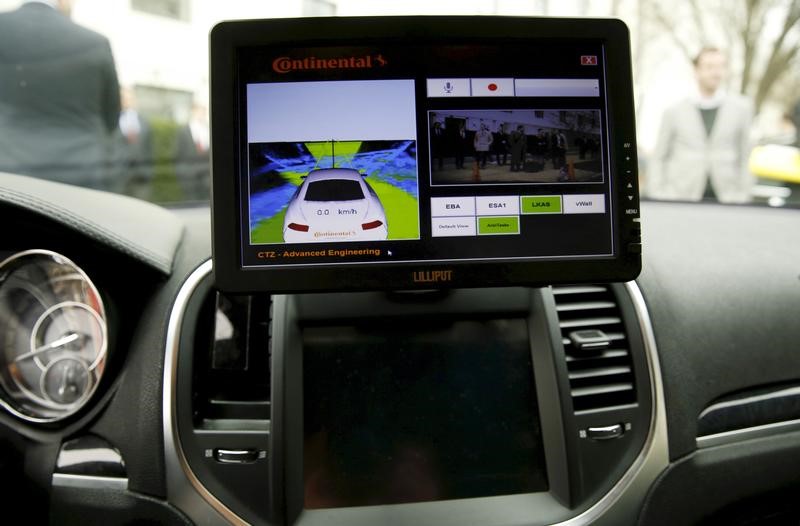 The computer screen in an autonomous prototype Continental Chrysler 300C sedan is seen during an event featuring numerous self-driving cars on Capitol Hill in Washington, in this file photo taken March 15, 2016. u00e2u20acu201d Reuters pic