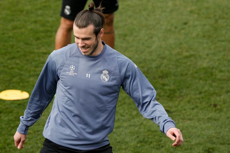 Real Madrid's Gareth Bale during training in Madrid February 14, 2017. u00e2u20acu201d Reuters pic 