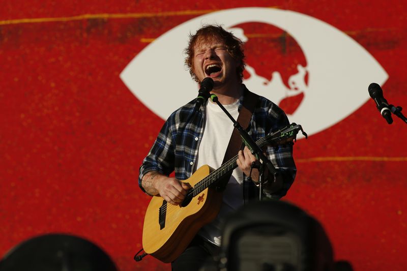 English pop star Ed Sheeran u00e2u20acu201d AFP pic