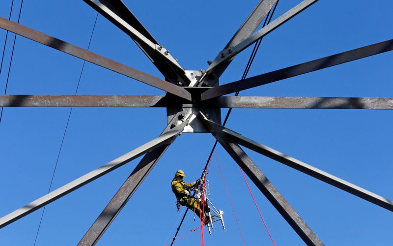 MA RTE (Electricity Transport Network) technician works on high voltage power lines near Aix en Provence, France February 16, 2017. u00e2u20acu201d Reuters pic