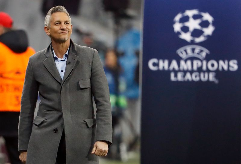 Former English Football player and TV host Gary Lineker arrives for the Champions League match between FC Bayern Munich and Arsenal in Munich on February 15, 2017. u00e2u20acu201d AFP pic