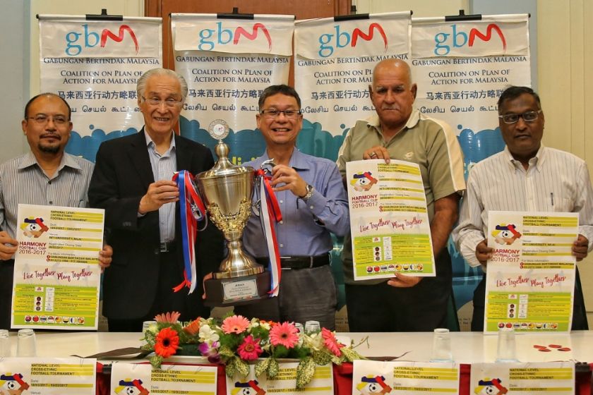 The Harmony Football Cup requires each participating team to have players from at least three ethnic groups of Malaysia and no more than six players should come from one single ethnic groupu00e2u20acu2122 from the ages of 18 to 35. u00e2u20acu201d Picture by Saw Siow Feng