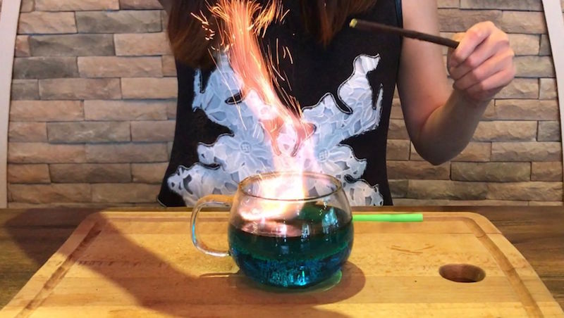 Platform 1094 serves up this drink, Mr Lichu00e2u20acu2122s Flaming Brew where red fiery wispy tones rises up from the cup. u00e2u20acu201d TODAY PIC