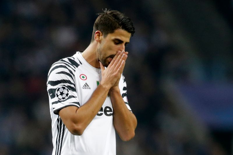 Juventus' Sami Khedira during the Champions League match away to Porto February 22, 2017. u00e2u20acu201d Reuters pic 