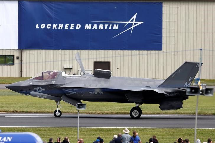 A US Marine Corps Lockheed Martin F-35B fighter jet taxis after landing at the Royal International Air Tattoo at Fairford, Britain July 8, 2016. u00e2u20acu201d Reuters pic