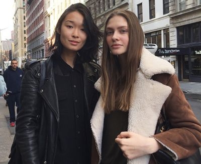 Bibi Shapirova, 22, from Kazakhstan (left) and Arina Lubiteleva, 19, from Ukraine. u00e2u20acu201d AFP pic