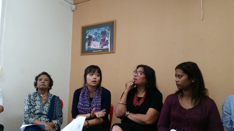 Filmmaker Nadira Ilana (second left) shares her concern of how censorship would frighten young filmmakers and kill off the soul of the Malaysian cinema, February 27, 2017. u00e2u20acu2022 Picture by Ida Lim