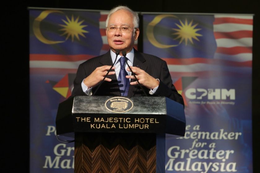 Prime Minister Datuk Seri Najib Razak speaks during the National Peace and Harmony banquet event in Kuala Lumpur February 20, 2017. u00e2u20acu201d Picture by Choo Choy May 