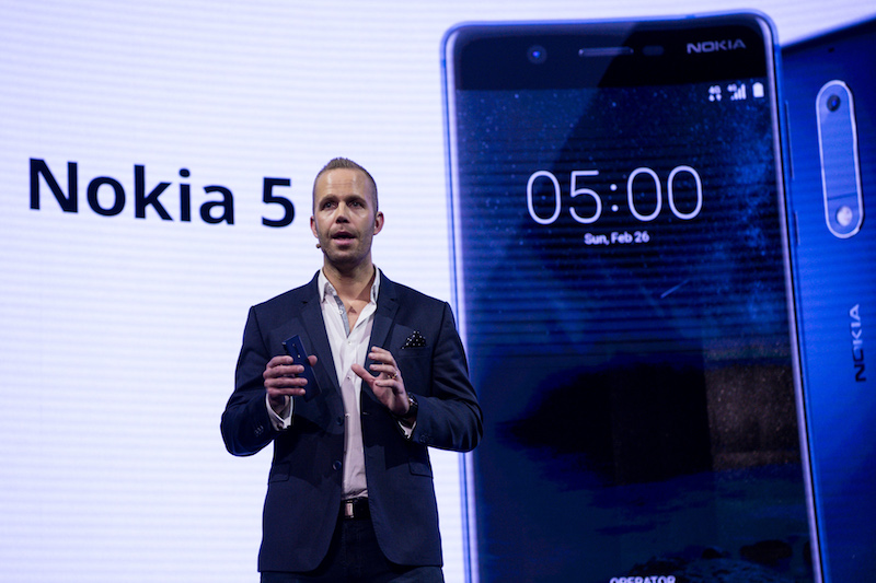 Finlandu00e2u20acu2122s Nokia announced in Barcelona that it would use Googleu00e2u20acu2122s voice assistant u00e2u20acu201d which uses artificial intelligence to answer usersu00e2u20acu2122 questions u00e2u20acu201d in its newest handsets. u00e2u20acu201d AFP pic
