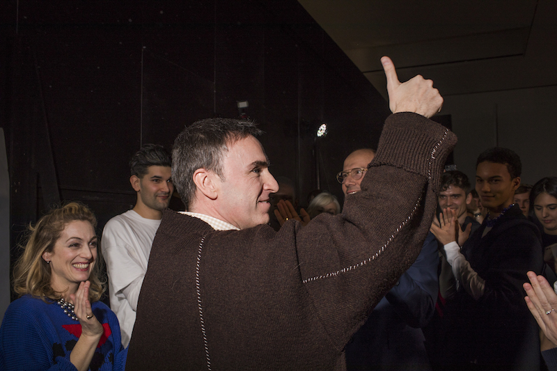 Raf Simons during menu00e2u20acu2122s fashion week in New York February 2, 2017. u00e2u20acu201d Picture by Landon Nordeman/The New York Times