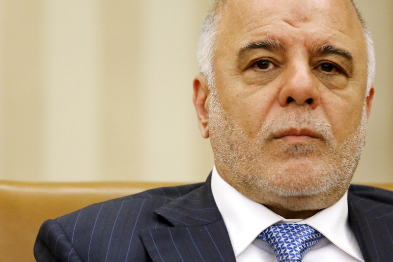 Iraqu00e2u20acu2122s Prime Minister Haider al-Abadi listens to remarks to reporters by US President Barack Obama after their bilateral meeting in the Oval Office at the White House in Washington April 14, 2015. u00e2u20acu201d Reuters pic