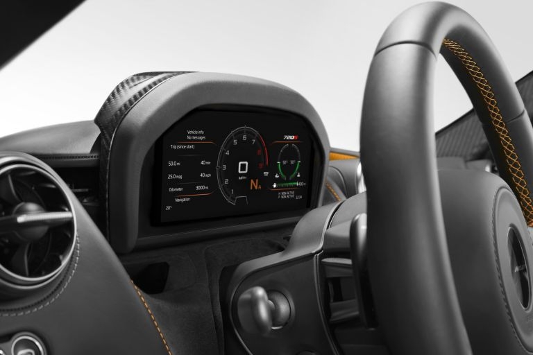 The innovative Driver Interface unit inside the McLaren 720S.