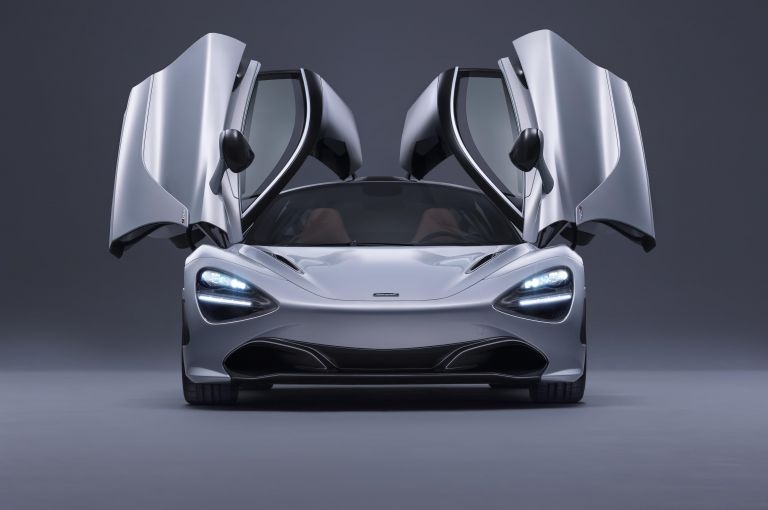 The McLaren 720S - doors open. 