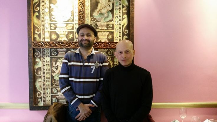 The writer (left) with Tunku Halim in London.