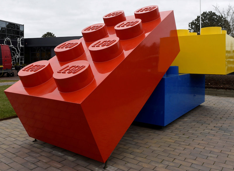 Giant Lego bricks are displayed at the headquarters of the Danish toy company during the annual news conference in Billund, Denmark March 1, 2016. u00e2u20acu201d Reuters pic