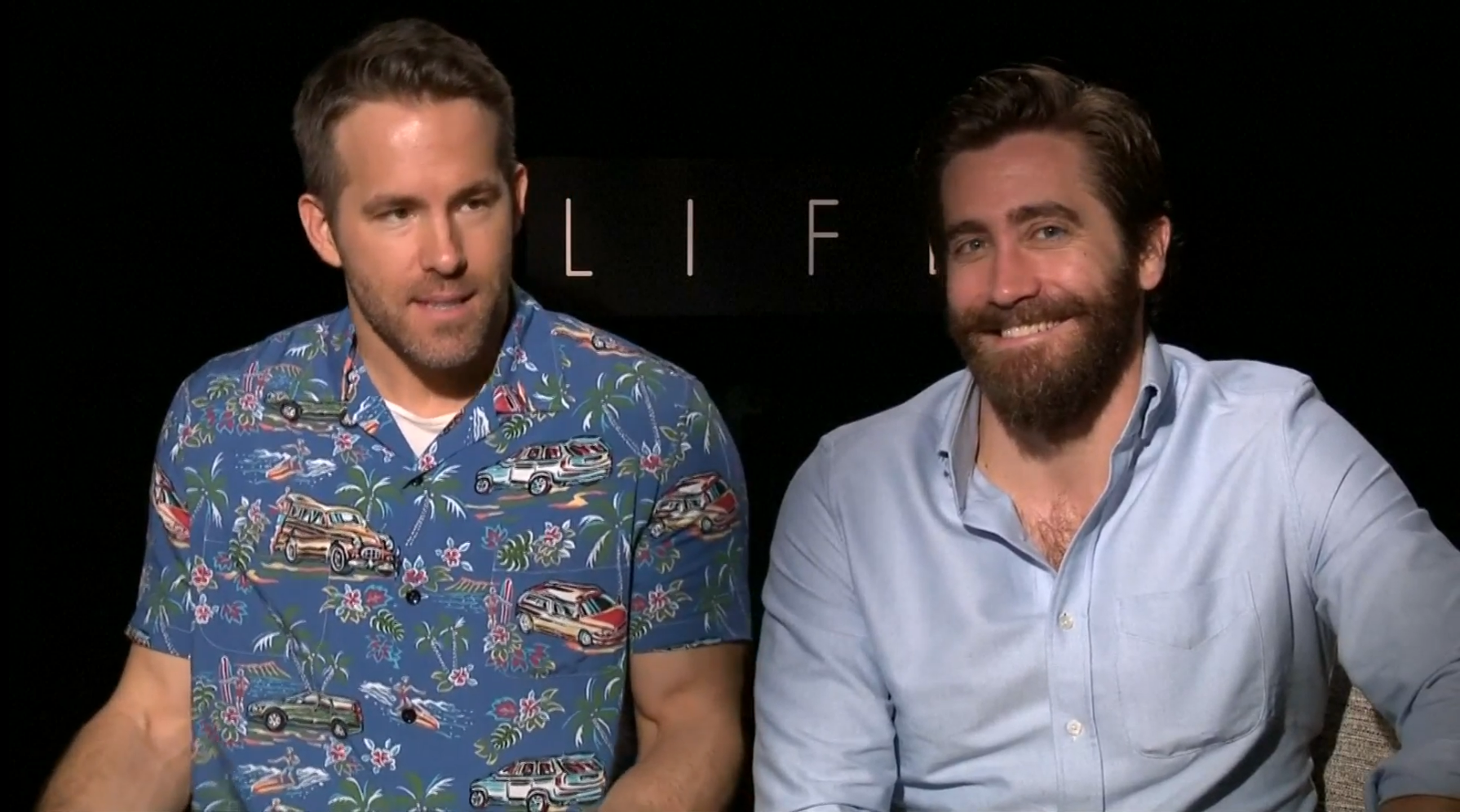 Ryan Reynolds (left) and Jake Gyllenhaal star in the new thriller 'Life'. u00e2u20acu201d Screen capture via Reuters