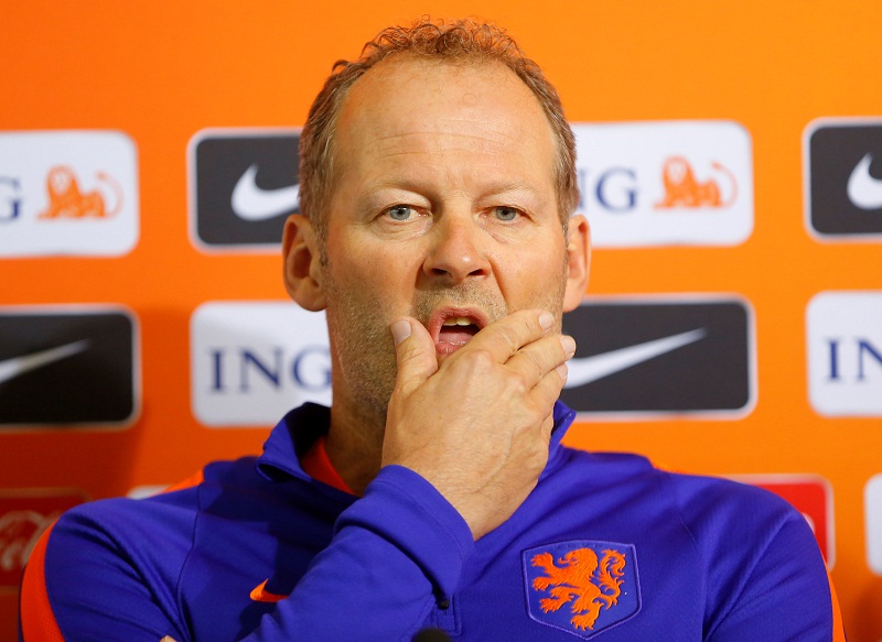 Netherlands national team head coach Danny Blind attends a press conference at the Vasil Levski National Stadium in Sofia, Bulgaria March 24, 2016. u00e2u20acu201d Reuters pic