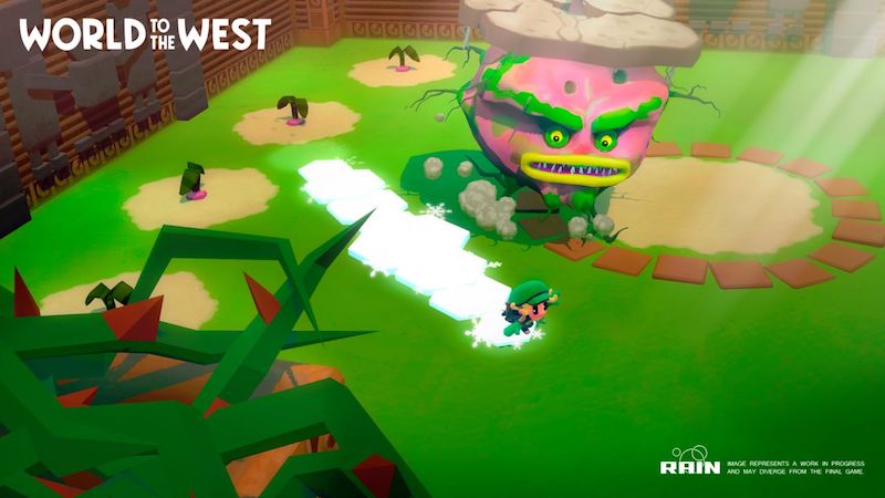 The 'World to the West' art style references European adventure comics, says the studio. u00e2u20acu201d Picture courtesy of Rain Games via AFP-Relaxnews