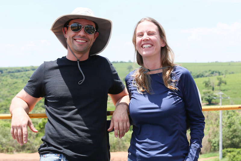 Paulo Siqueira and Juliana Armelin, finance professionals who became coffee farmers, pose for a picture at Terra Alta farm in Ibia, Minas Gerais state, Brazil  October 18, 2016. u00e2u20acu201d Picture courtesy of Terra Alta farm via Reuters