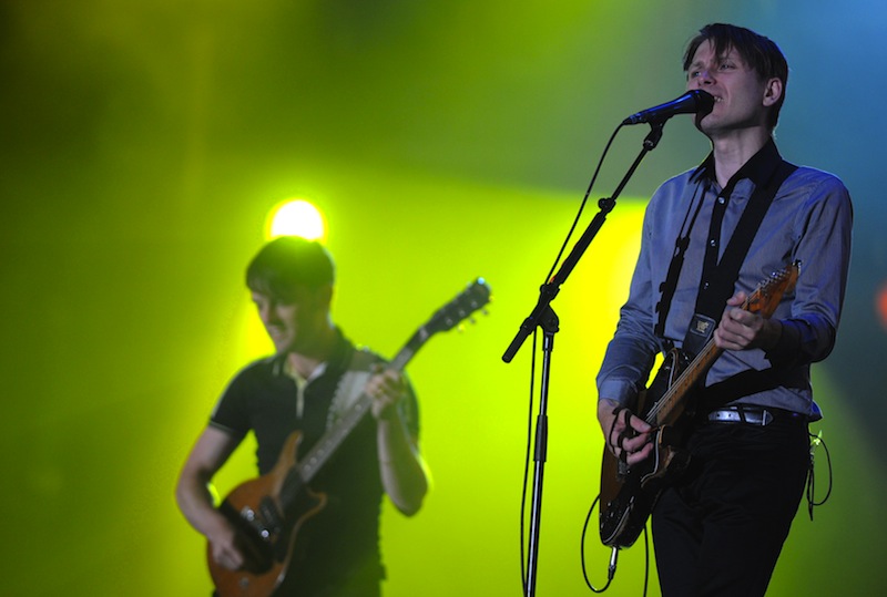 Singer Alex Kapranos (right) and guitarist Bob Hardy of British band Franz Ferdinand.u00c2u00a0u00e2u20acu201d AFP pic