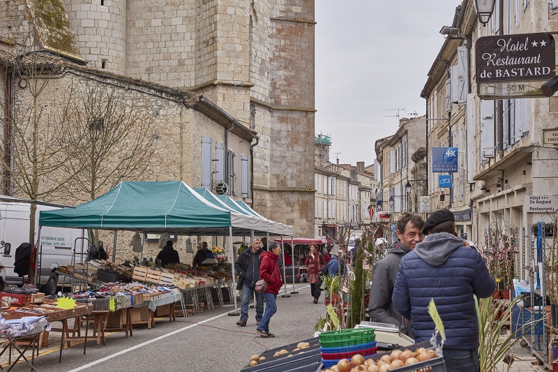 A street market in Lectoure, a picturesque hilltop town in Franceu00e2u20acu2122s Gascony region, March 6, 2017.u00e2u20acu201d Picture by Andy Haslam/The New York Times 