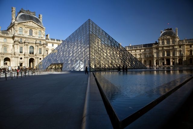 A courtyard in the Louvre museum will be the site of next week's Louis Vuitton show. u00e2u20acu201d AFP pic