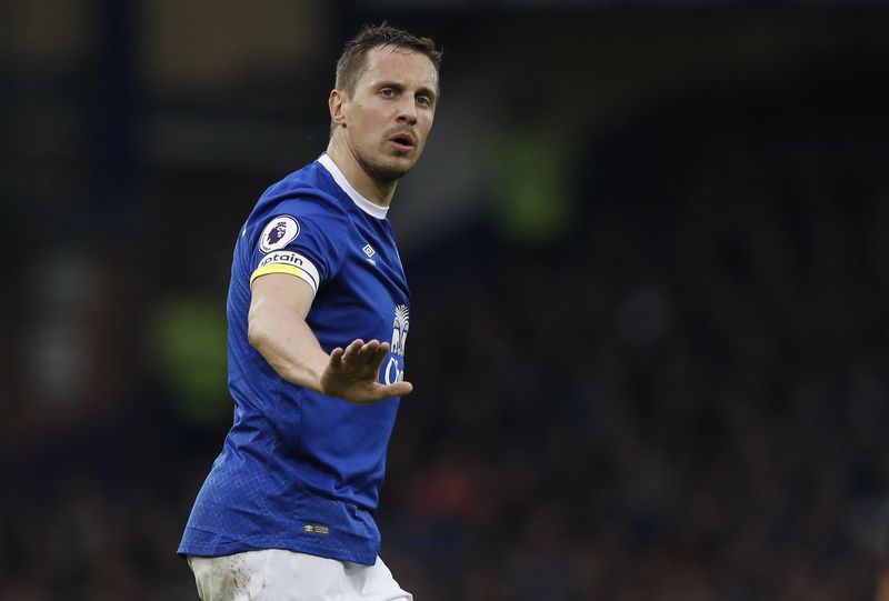 Everton's Phil Jagielka during their Premier League match against West Bromwich Albion at Goodison Park, March 11, 2017. u00e2u20acu201d Reuters pic