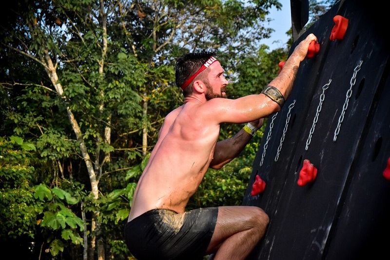 One of the new obstacles set up for the first time in Malaysia.