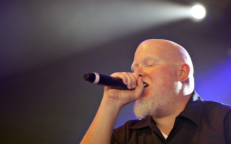 US hip-hop artist Brother Ali performs on July 3, 2010, at the Roskilde Festival.u00c2u00a0u00e2u20acu201d AFP pic