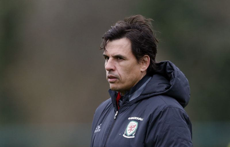 Wales manager Chris Coleman is seen during a training session at The Vale Resort in Hensol. u00e2u20acu2022 Reuters pic