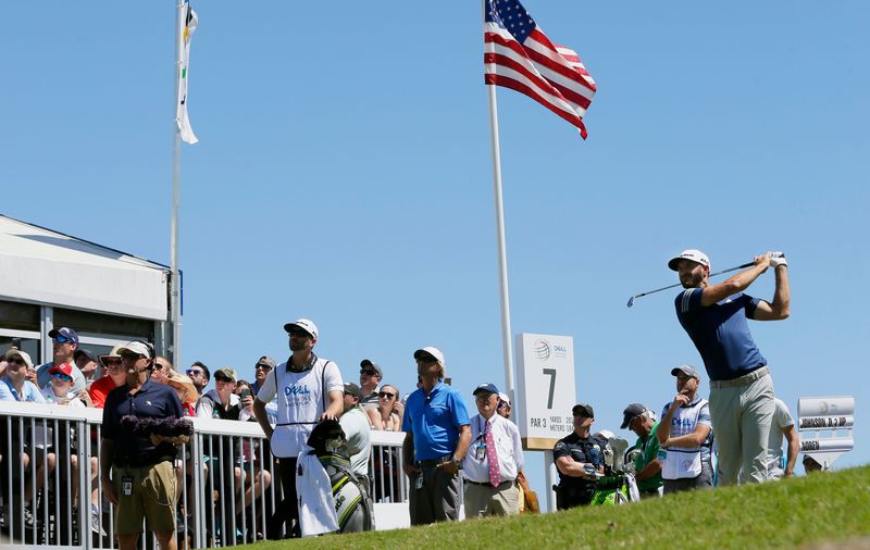 Dustin Johnson during the quarterfinals of the World Match Play golf tournament in Austin March 25, 2017. u00e2u20acu201d USA TODAY Sports/Reuters pic