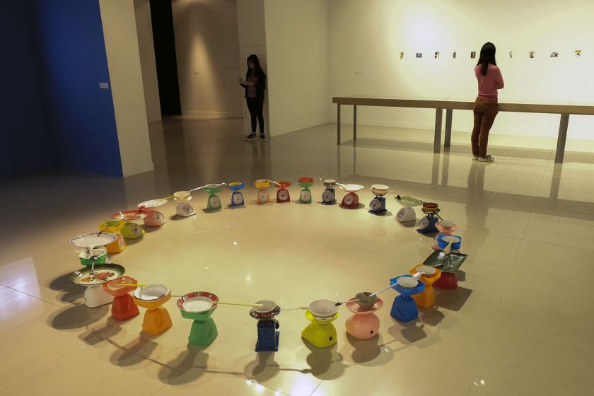 A visitor views artwork at the u00e2u20acu02dcESCAPE from the SEAu00e2u20acu2122 exhibition, as organised by Japan Foundation Kuala Lumpur, at National Visual Arts Gallery in Kuala Lumpur March 15, 2017. u00e2u20acu201d Picture by Yusof Mat Isa