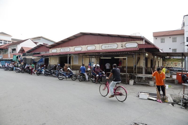 The oldest market in Seberang Perai with a building believed to be built in 1928.