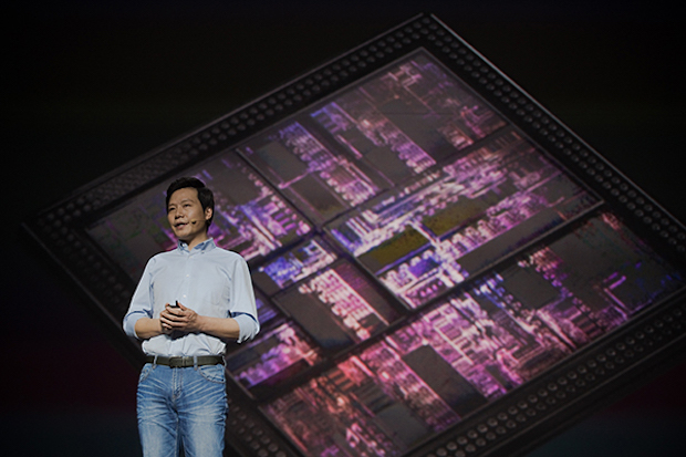 Lei Jun, Chairman and CEO of Xiaomi Technology presents the new Surge S1 chipset, at a launch event in Beijing February 28, 2017. u00e2u20acu201d AFP pic
