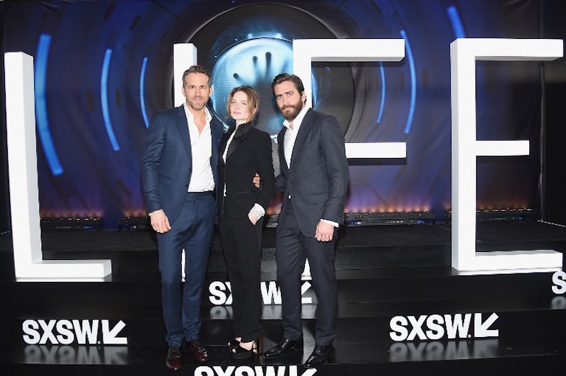 Ryan Reynolds, Rebecca Ferguson and Jake Gyllenhaal attend the u00e2u20acu02dcLifeu00e2u20acu2122 premiere during 2017 SXSW Conference and Festivals in Austin, Texas, March 18, 2017. u00e2u20acu201d AFP pic