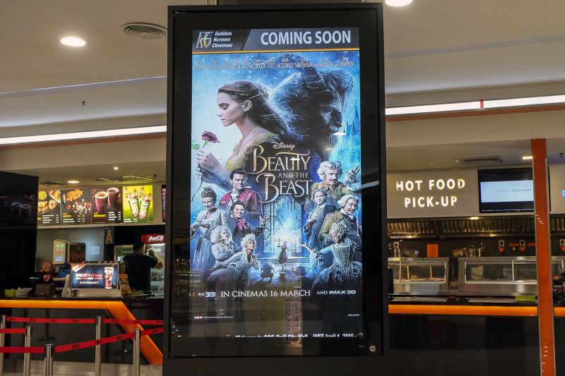 A u00e2u20acu02dcBeauty and the Beastu00e2u20acu2122 poster is seen at a cinema in Kuala Lumpur March 22, 2017. u00e2u20acu2022 Picture by Yusof Mat Isan